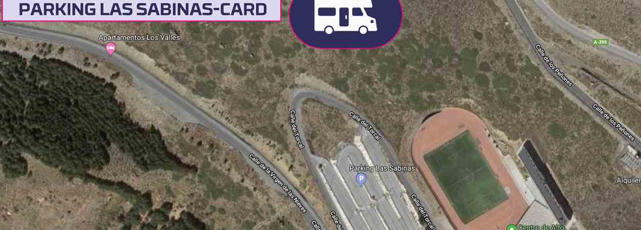 Parking Las Sabinas CARD Autocaravanas Sierra Nevada