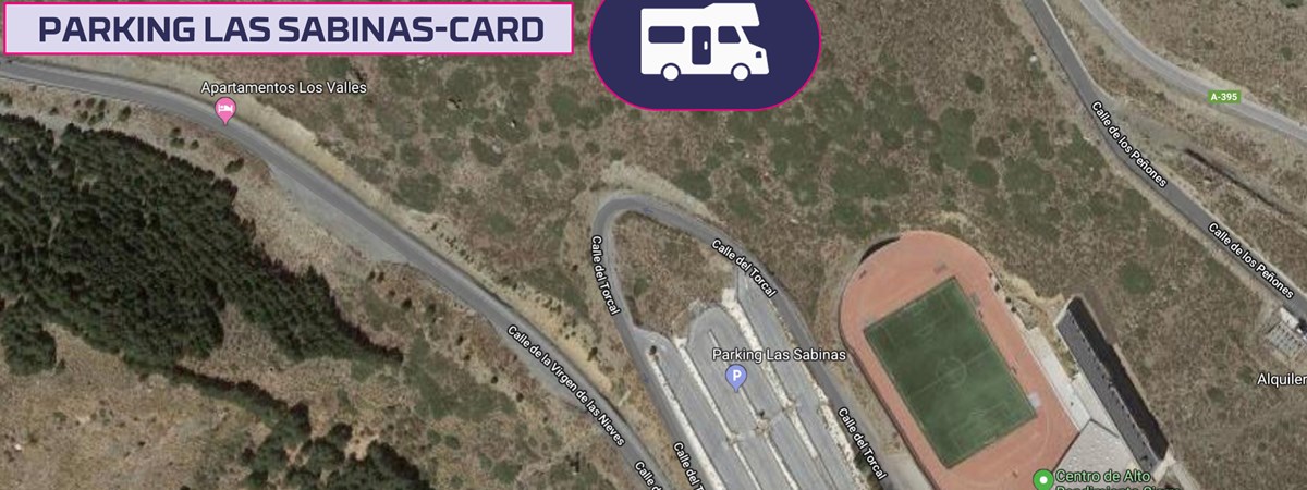Parking Las Sabinas CARD Autocaravanas Sierra Nevada