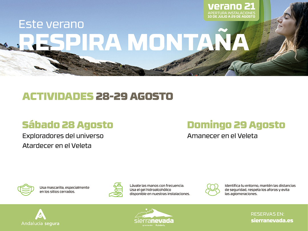 Actividades fin de semana 28-29 de agosto