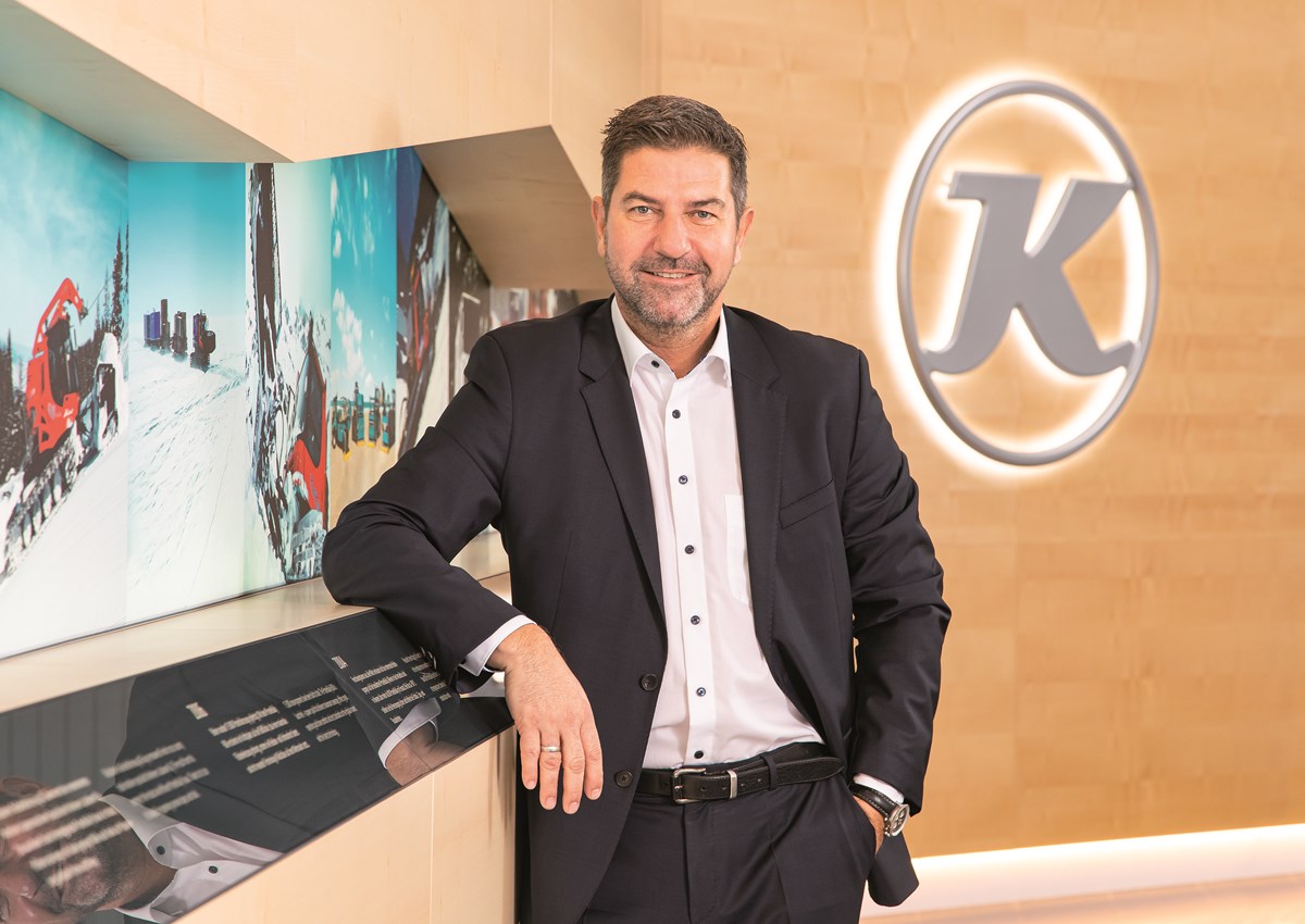 "PistenBully 600 E+ combines minimal emissions with even lower engine noise" Jens Rottmair CEO of KKässbohrer.